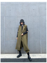 Women Retro Waistcoat Wide Leg Pants Two-Piece Suit
